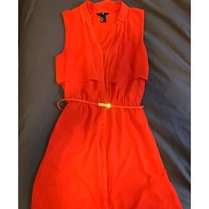 H&M red mini dress
